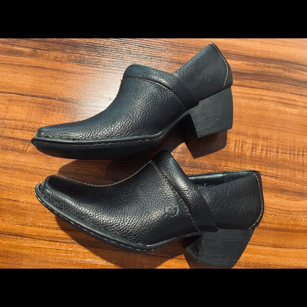 Born Leather Clogs